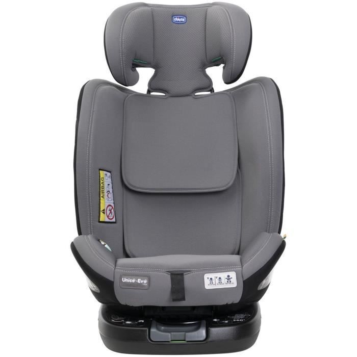 Silla de coche Chicco Unico Evo - Grupo 0/1/2/3 - i-Size - Reclinable - Reductor - Gris/Negro