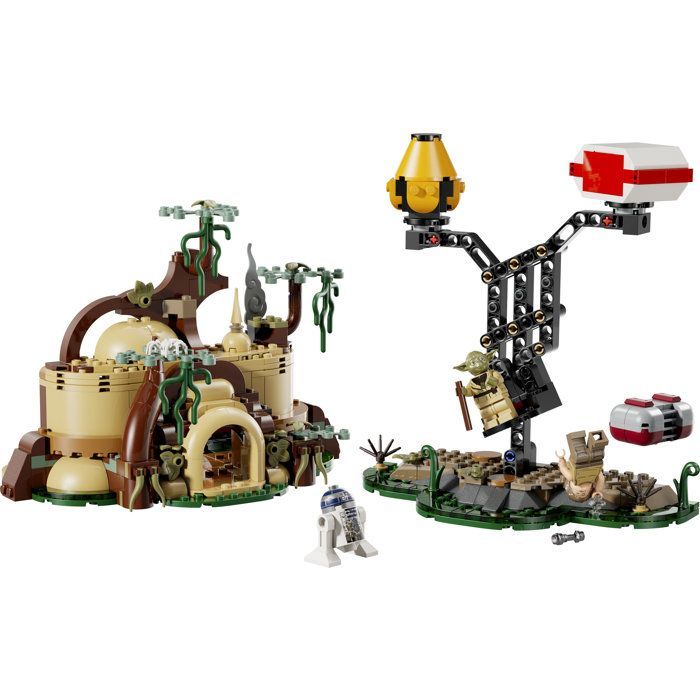 LEGO Star Wars SMART Play: Cabana do Yoda e Treinamento Jedi – Brinquedo Compatível 75422