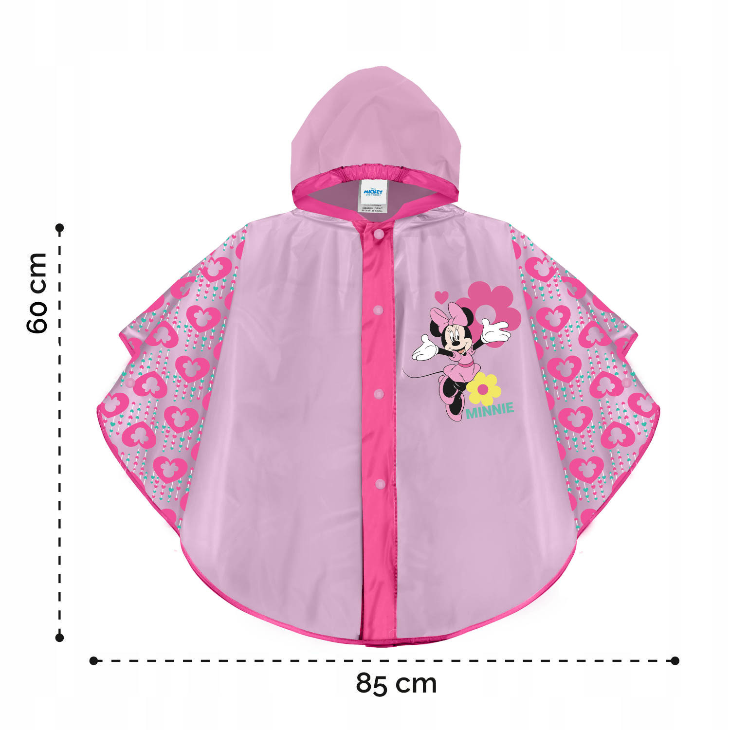 Πόντσο βροχής Minnie Mouse, ηλικίες 3-6