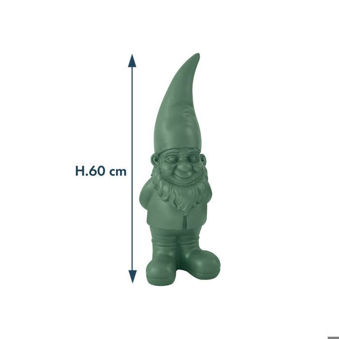 Gnomo de jardim em resina 60cm - sálvia - Orium
