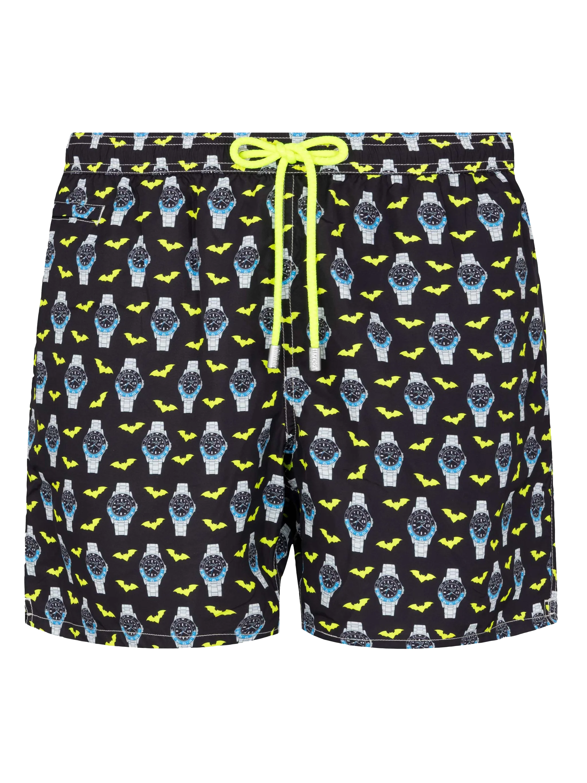 Zwemkleding met verlichtingseffect in lichtgewicht stof met klokprint.