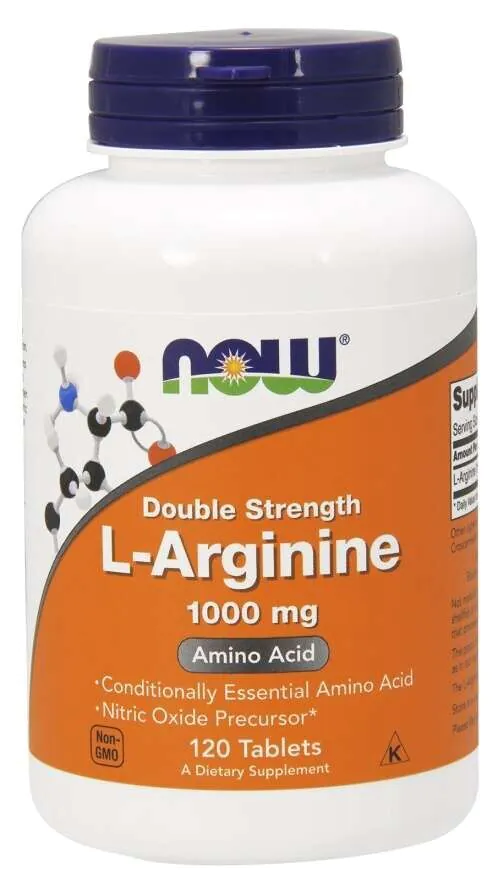 Now Foods L-Arginine 1000 mg 120 Tabletek