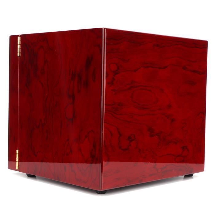 Caja para puros SURENHAP, mueble para puros de gran capacidad con 4 cajones, fabricado en madera de cedro, con humidificador e higrómetro para pipas.