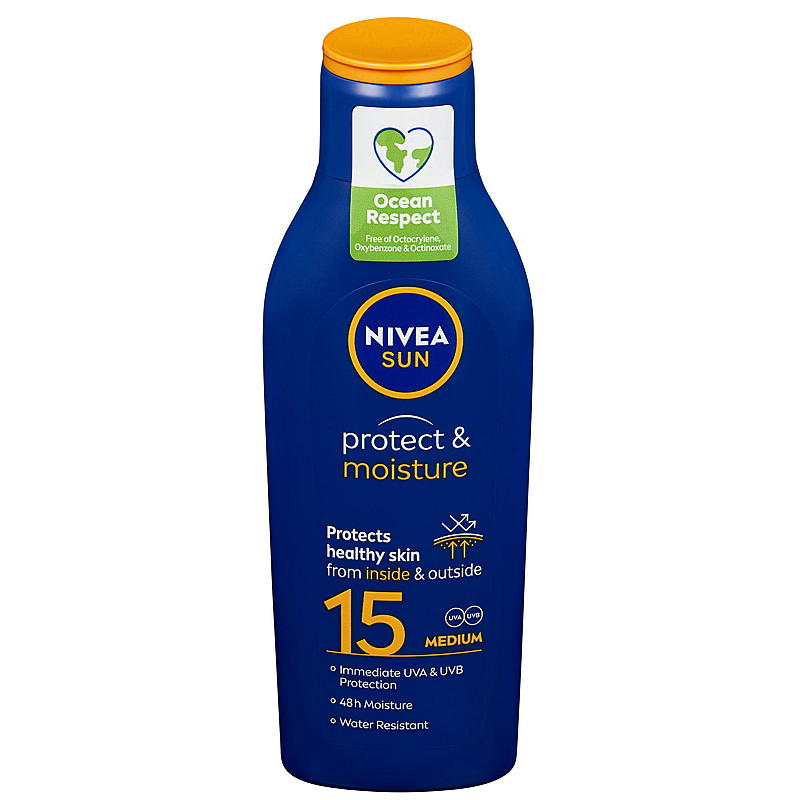 Loción solar Nivea Sun SPF15 200 ml