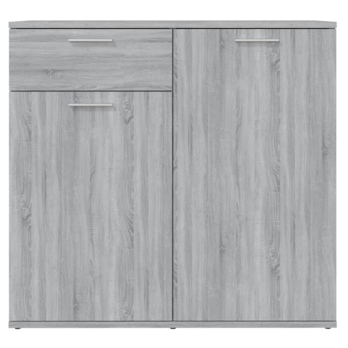 Buffet haut - VIDAXL - Sonoma - Bois d'ingénierie - 2 portes - Style scandinave moderne
