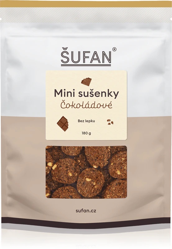 Šufan Mini Cookies šokolādes cepumi bez glutēna