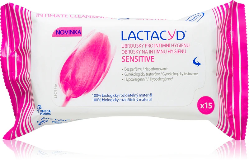 Lactacyd Sensitive intīmās higiēnas salvetes