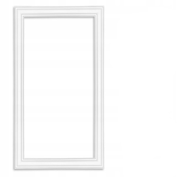 Ramka Sztukateria GOTOWA Listwa Ścienna Biała Twarda 2m DP1 99cm x 59cm