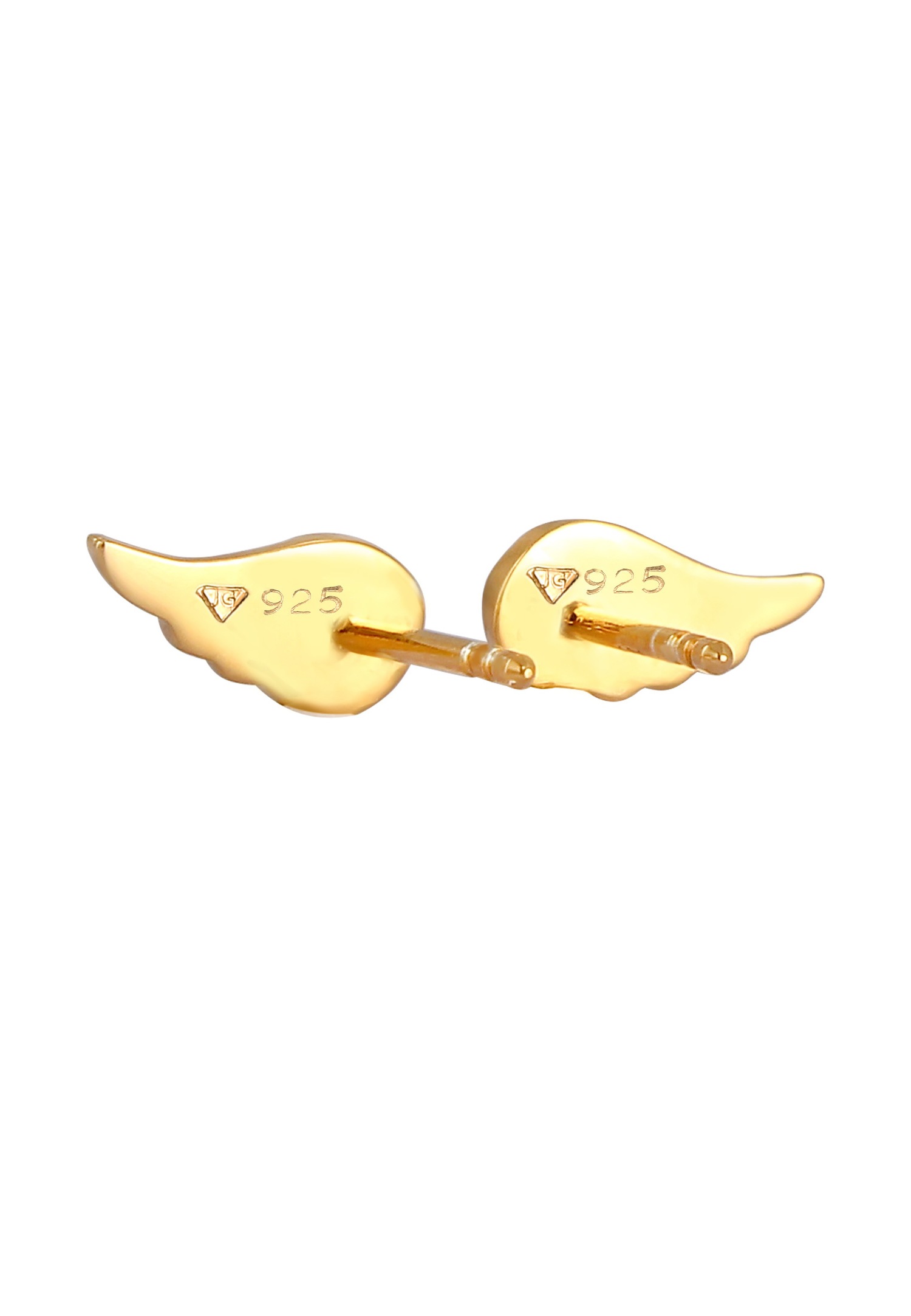 Elli Ailes Ange Religion Symbole Boucles d'Oreilles Enfant - (925/1000) Argent