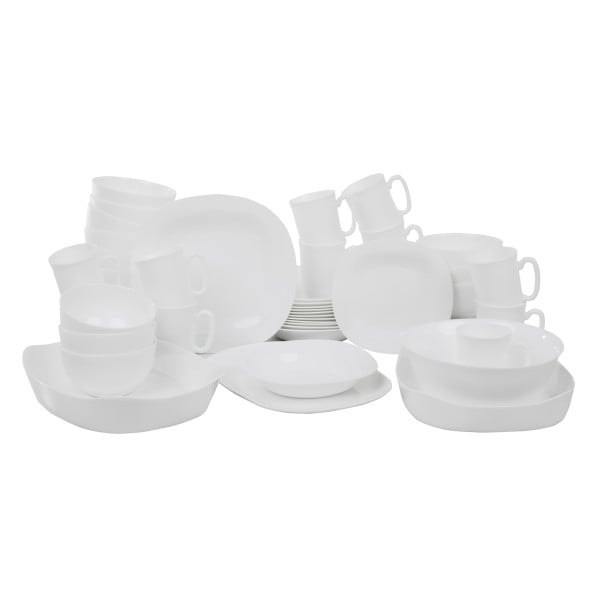 Komplet obiadowy Carine White 64-elementowy LUMINARC
