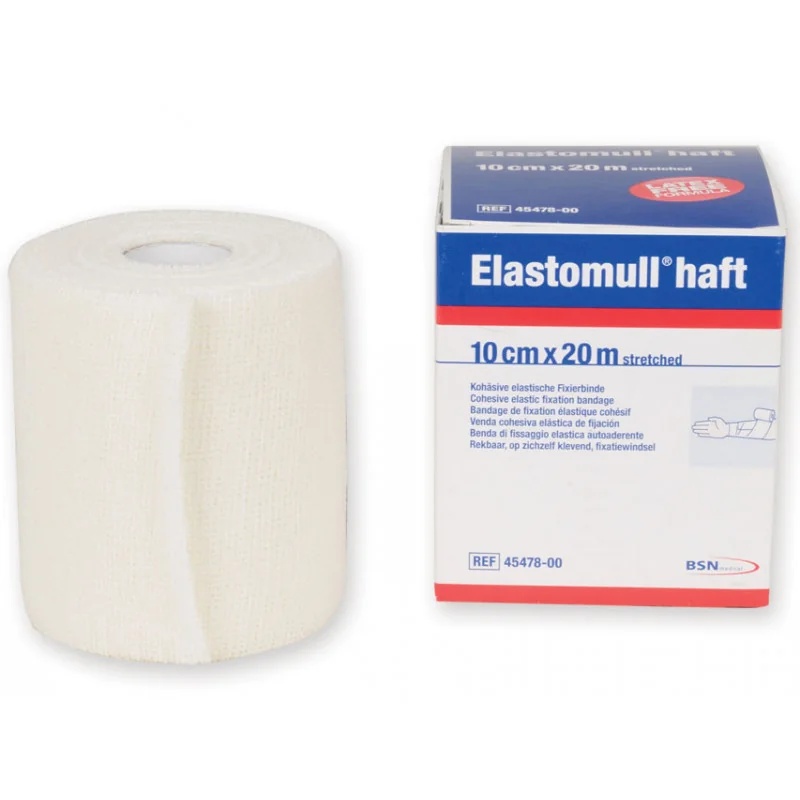 LEUKOPLAST Vendaje Elastomull Haft Mutua 20m x 10cm para vendajes