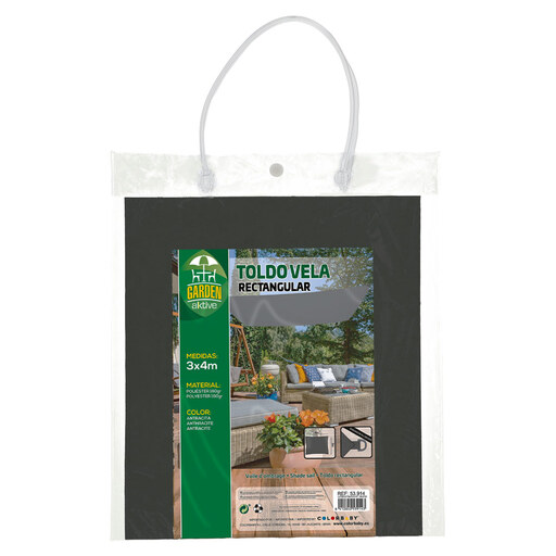  Aktive Garden rechthoekig schaduwdoek
