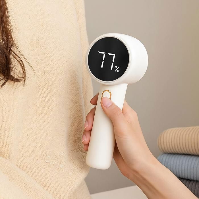 Rimuovi pelucchi ricaricabile con schermo LCD – Prestazioni elevate e design moderno, bianco