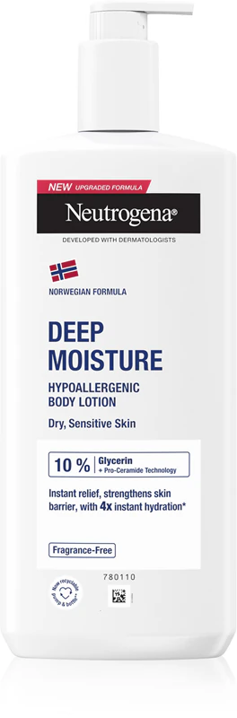 Loção Corporal Hidratante Profunda Neutrogena Norwegian Formula® para Pele Sensível