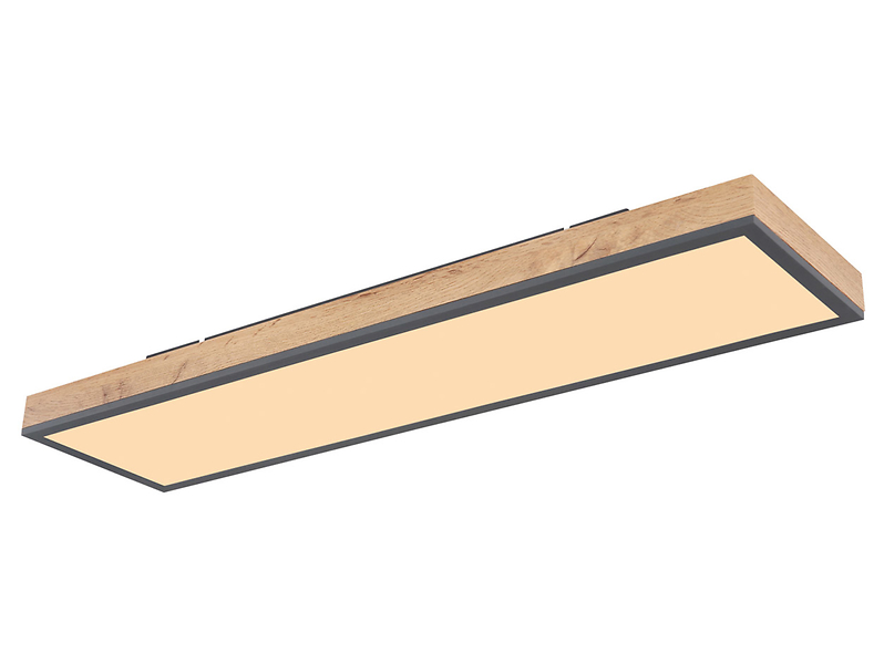 Plafon Doro LED 80 cm aluminiowy brązowy