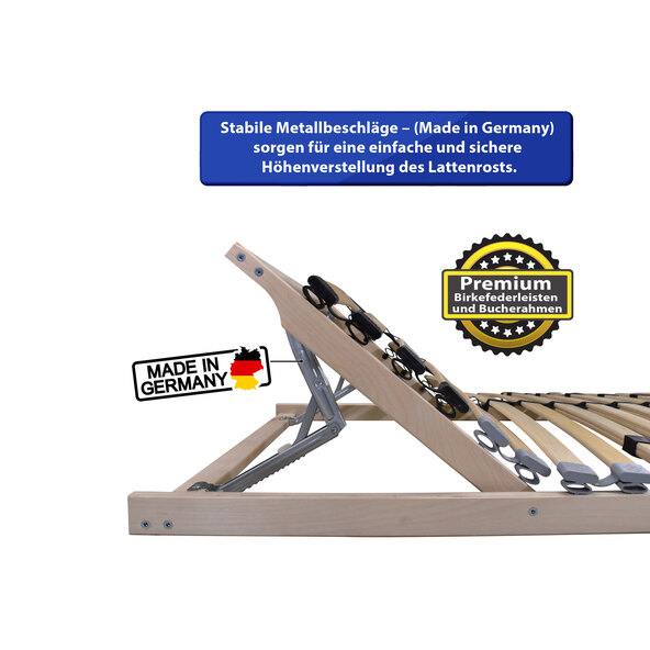 Slatted bed base, 100 x 200 cm
