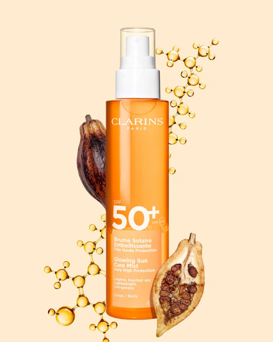 CLARINS Sun Care Body Glowing Sun Care Mist s veľmi vysokým ochranným faktorom SPF 50