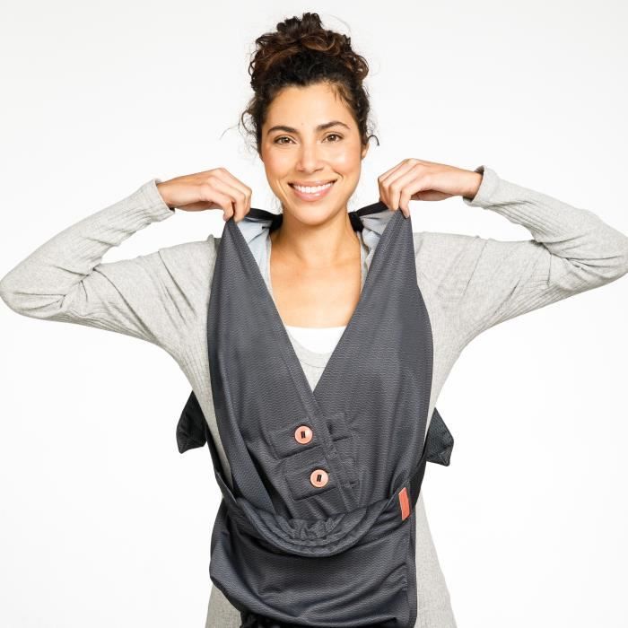Porte bébé INFANTINO HUG&CUDDLE - A enfiler - 3 à 11,8 kg - Système écharpe de portage - Dès la naissance