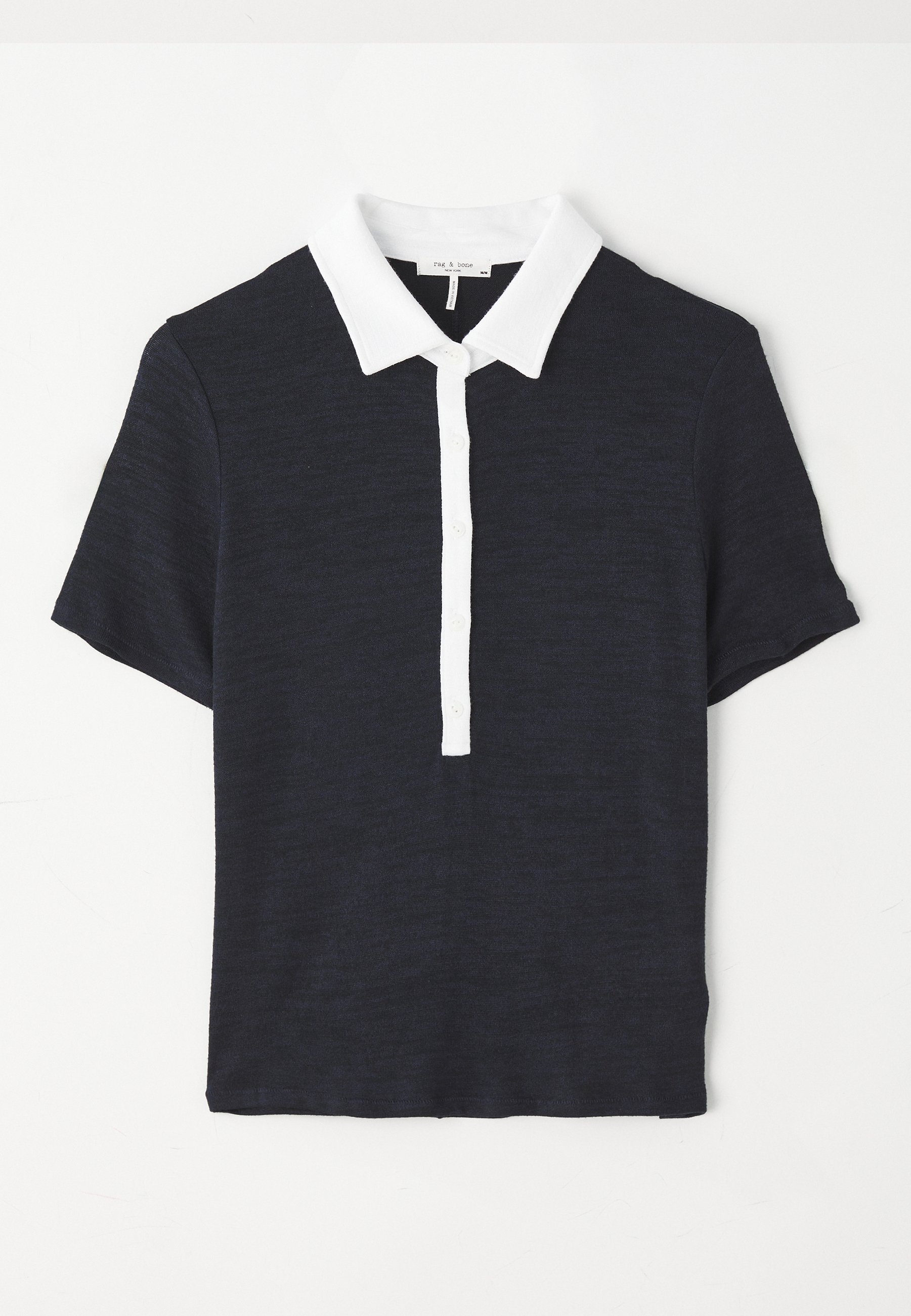 rag & bone THE BUTTON - Poloshirt - donkerblauw
