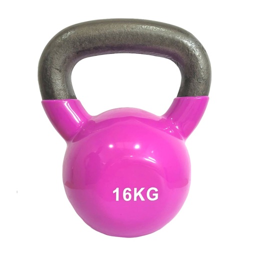  Vinyl Kettlebell Fitness Deluxe 16 Kgs