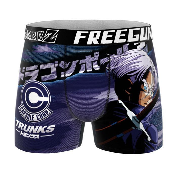 Freegun Boxer Garcon DRAGON BALL Z, Caleçon Garcon - Violet  (Lot de 4)