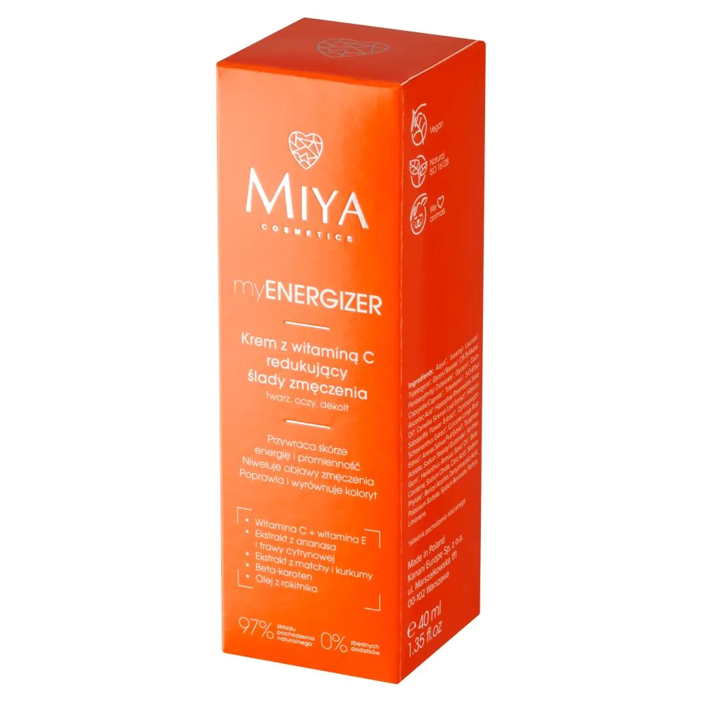 Miya myENERGIZER - Krem z wit. C redukujący ślady zmęczenia 40ml