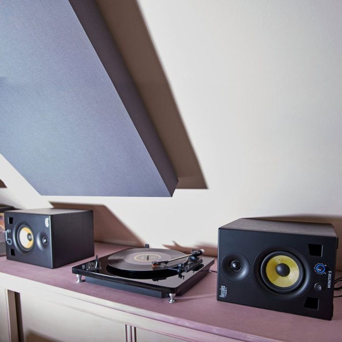 HERCULES MONITOR 5 - Par de altavoces de monitorización activos biamplificados - 2 x 80 vatios - Drivers de 5