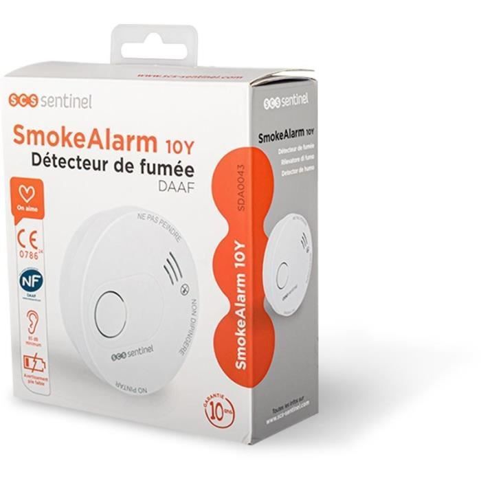 Detector de fumaça - SCS SENTINEL - Alarme de fumaça DAAF - 10 anos de garantia