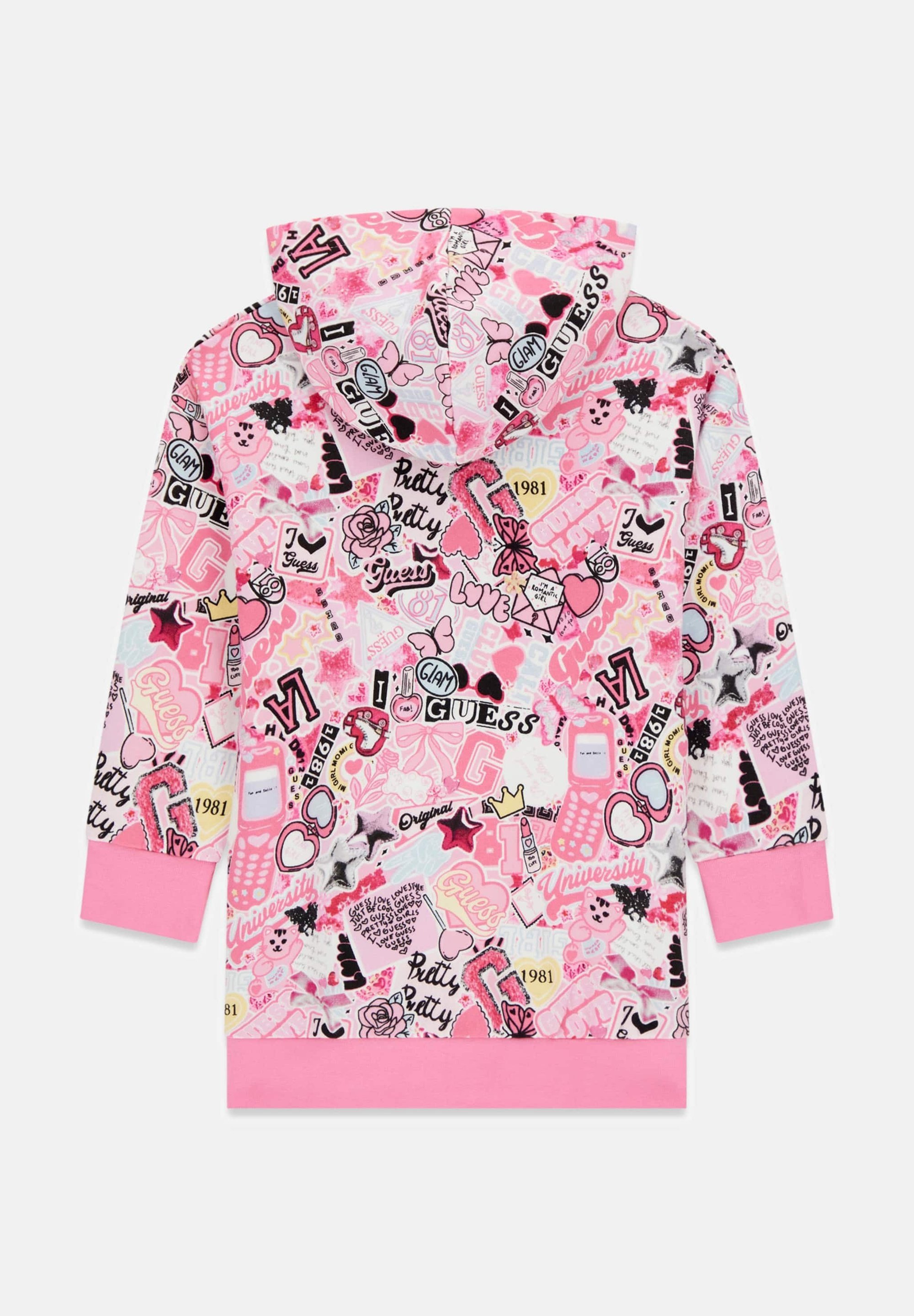 Guess LOGO TRIANGLE - Dagjurk - veelkleurige roze