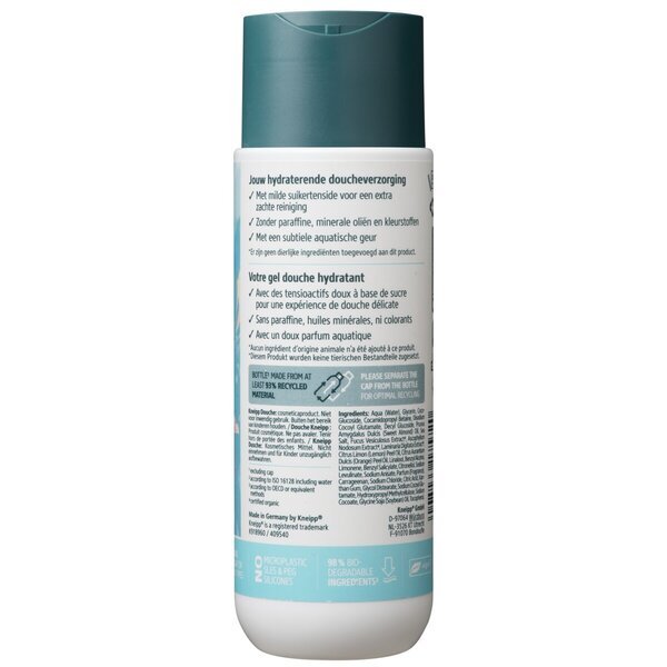 Kneipp Clean Beauty gel za prhanje z bio algami in morsko soljo<br>200 ml - Suha koža