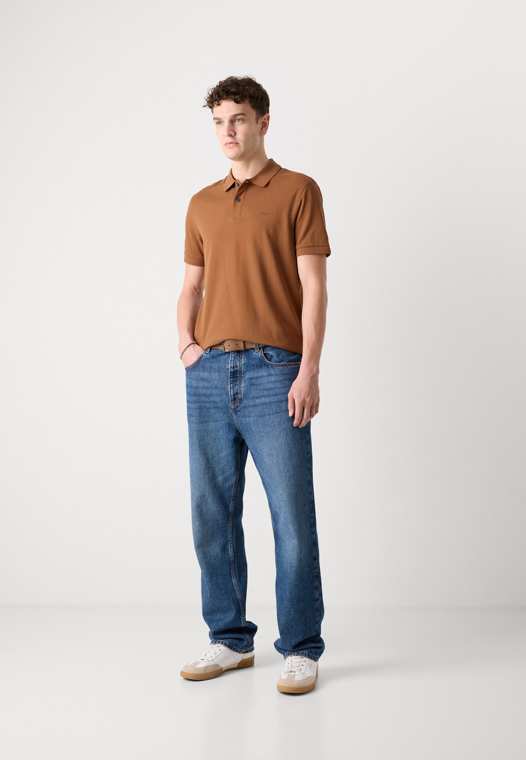 BOSS PALLAS - Polo - marron sept