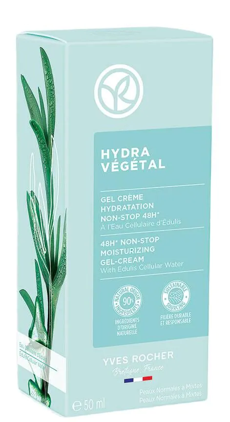 Yves Rocher Hydra Vegetal Żel-krem intensywnie nawilżający 48h