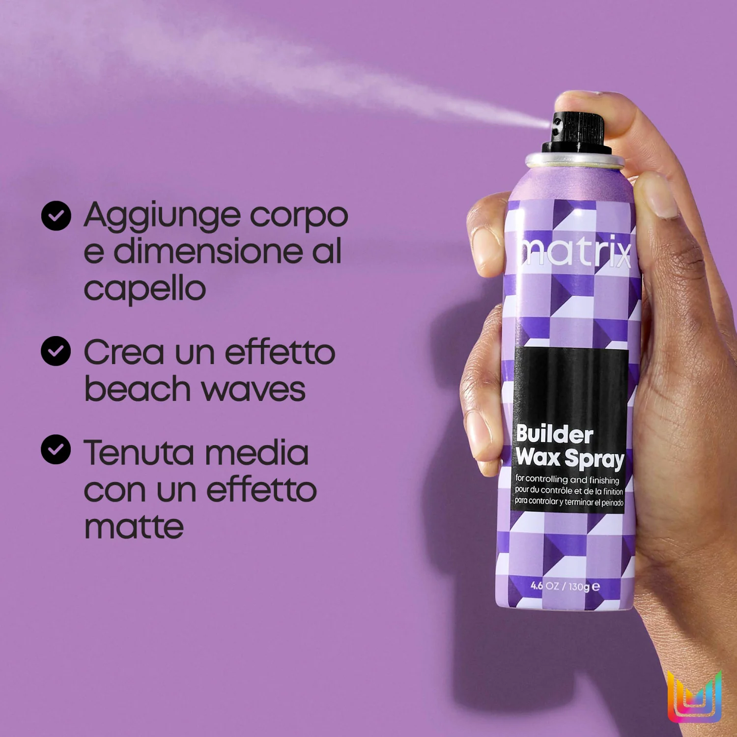 Styling Builder Wax Spray - Cera effetto opaco, Lacca