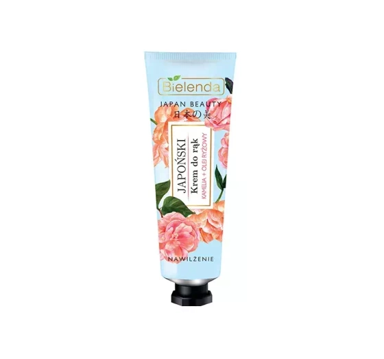 Bielenda Japan Beauty japoński krem do rąk Kamelia i Olej Ryżowy Nawilżenie 50 ml