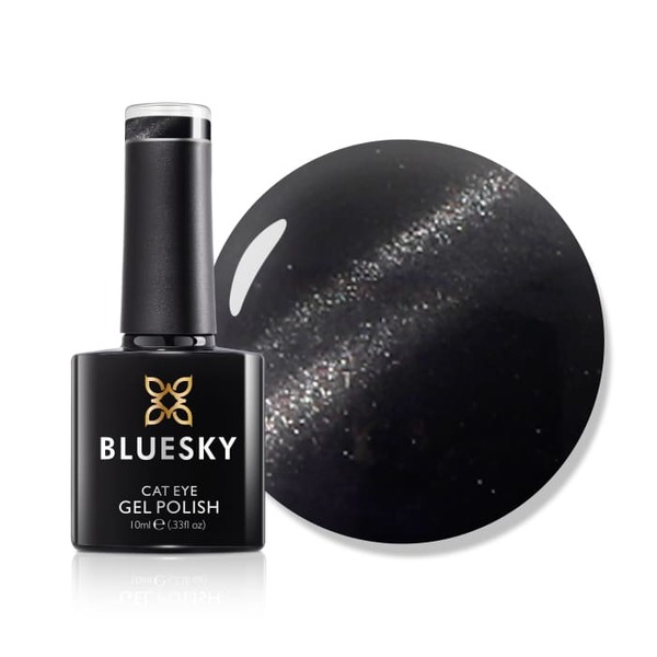 Gélový lak Bluesky - strieborný, mačacie oko