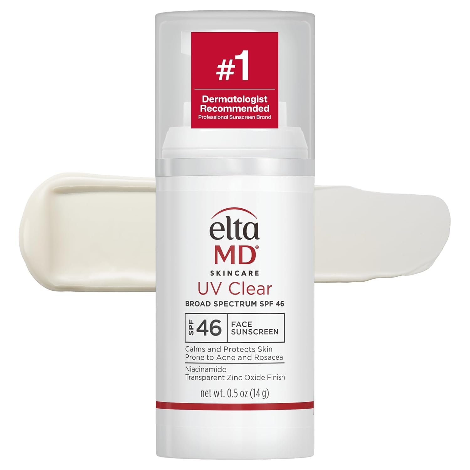 EltaMD UV Clear Face Sunscreen SPF, Oil-Free Sunscreen with Zinc Oxide, Dermatologist Recommended