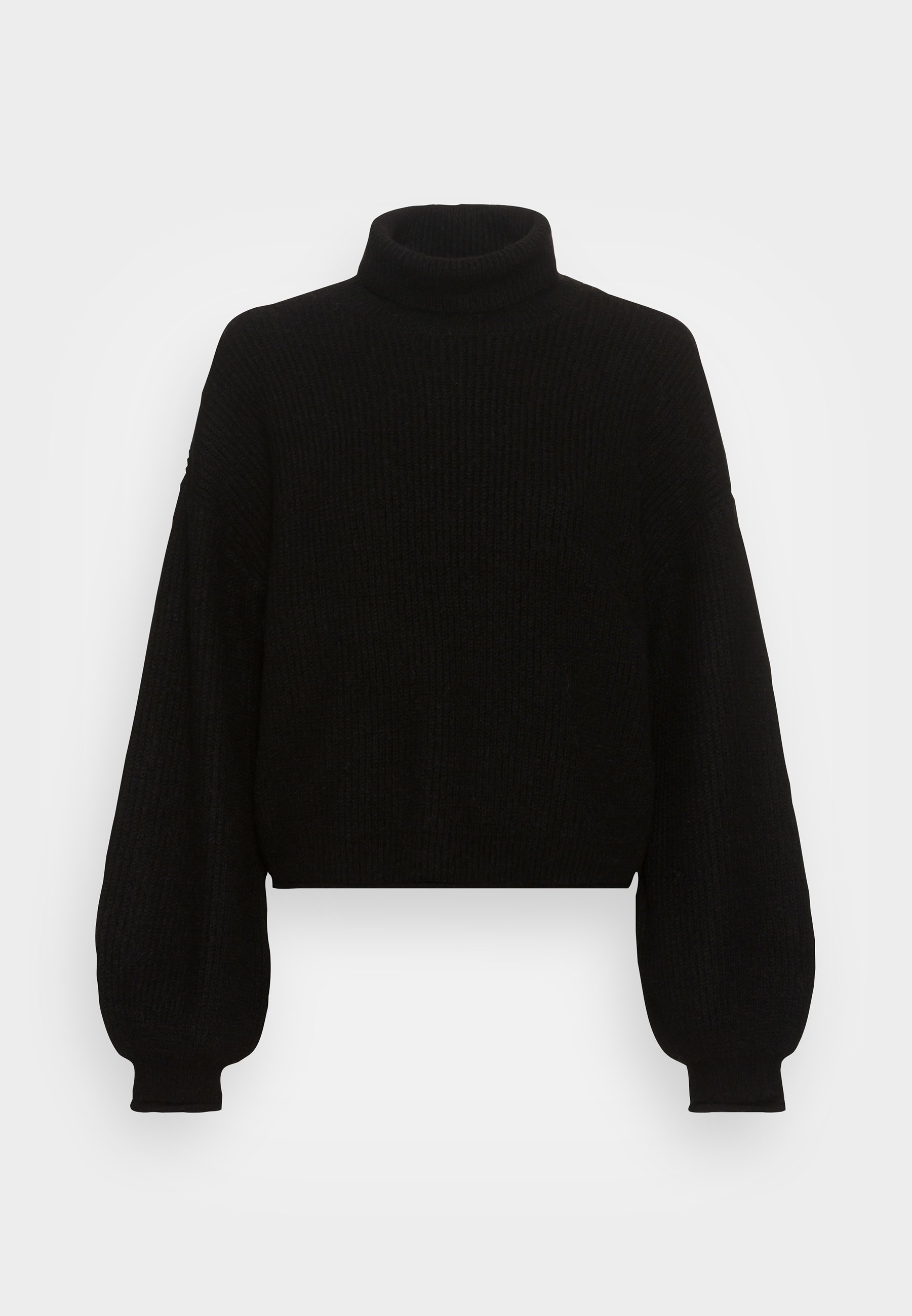 Vero Moda Tall VMYVONNE ROLLNECK ROLLEDGE - Jumper - black