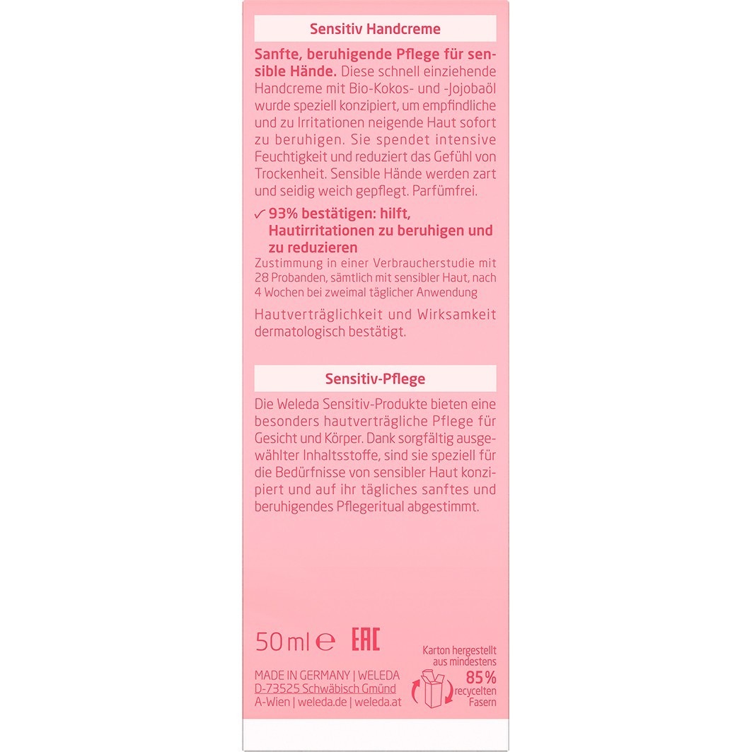 Crema de manos Weleda Almendra Sensitive - 50 ml