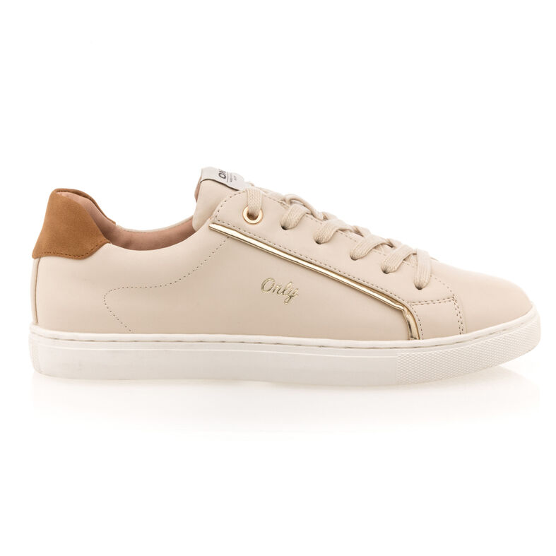 Sneakers / dames beige