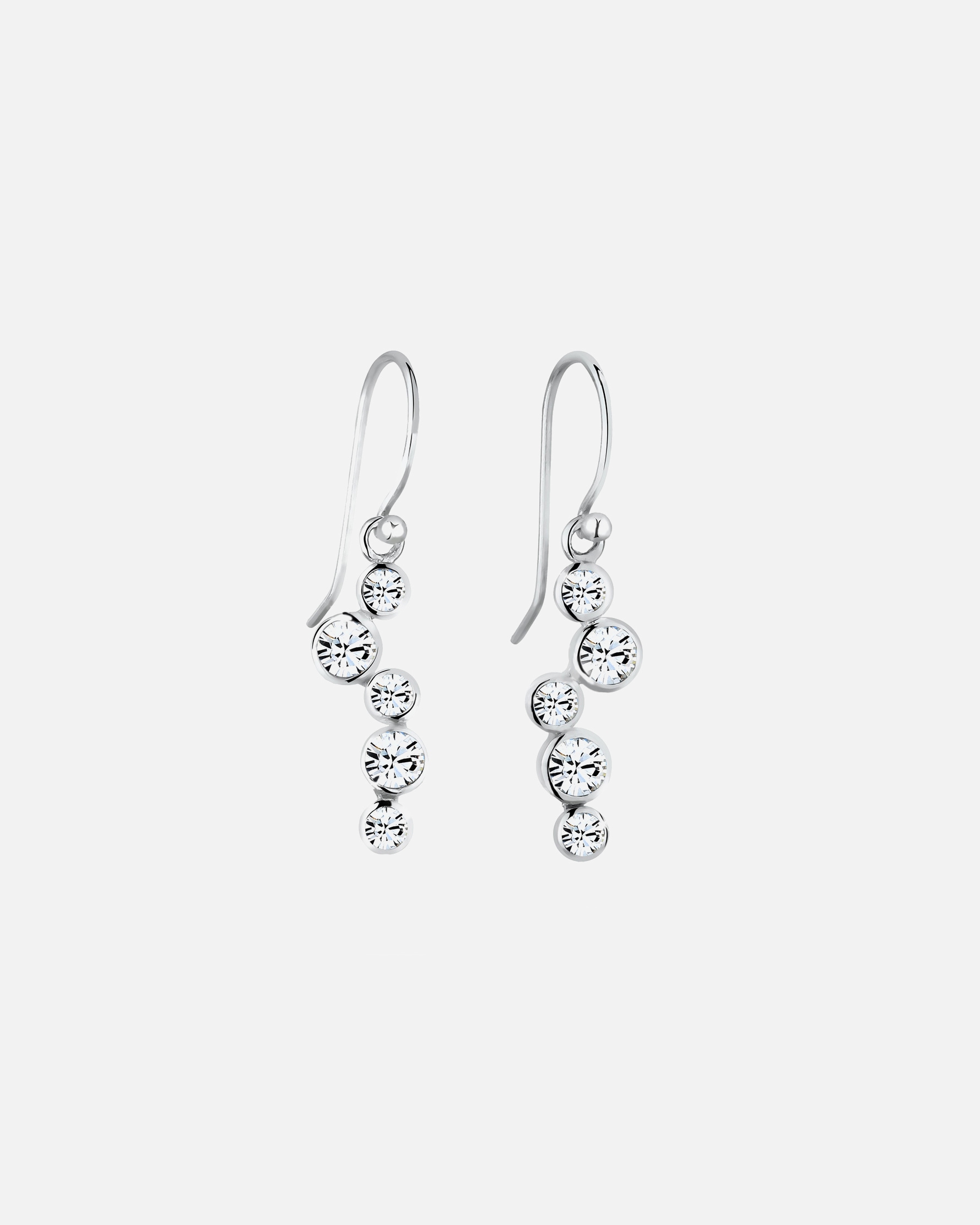 Elli Femmes Goutte look élégant avec cristaux en argent sterling 925