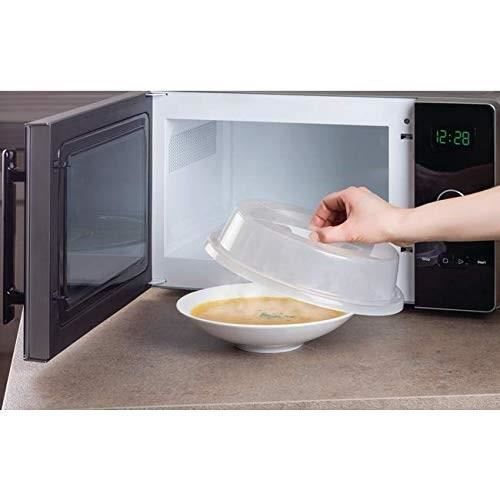 Couvercle micro-ondes - WPRO - PLL003 - Diamètre 26,5 cm - Poignée ergonomique anti-brûlures