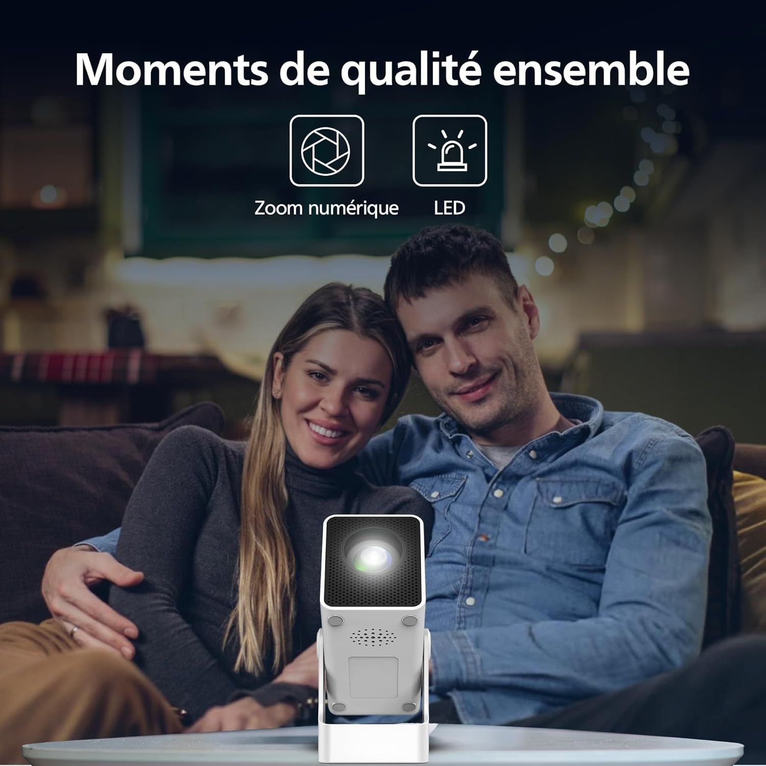 Proyector de vídeo - PHILIPS - NeoPix 140 - HD 720p - LED - Wi-Fi - Blanco