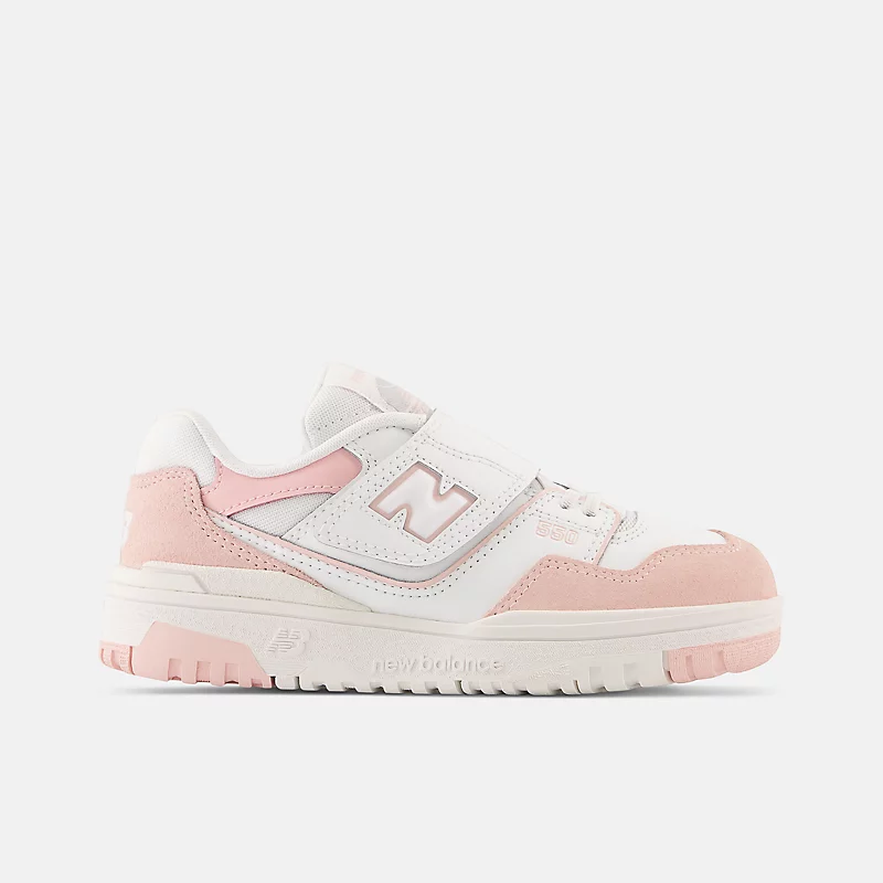 Kids 550 Lace Bungee with Top Strap – White with Pink Mist