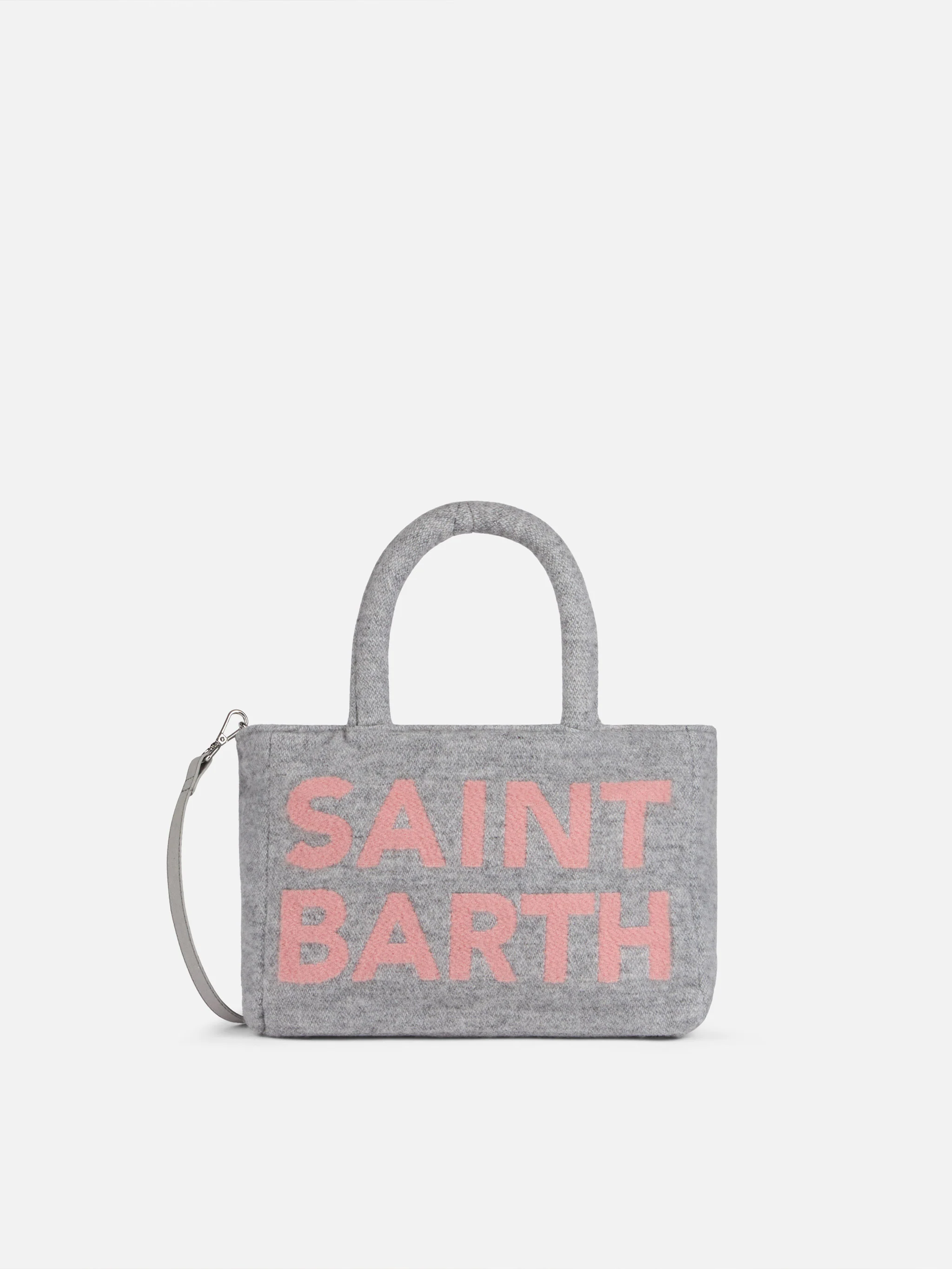 Clarine tas van zachte wol met maxi jacquard logo