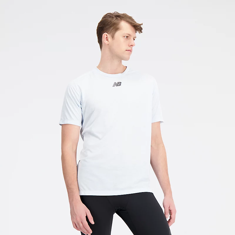 Męska koszulka av króttkim rękawem Impact Run Luminous – ICE BLUE HEATHER