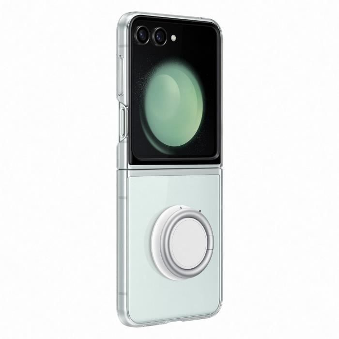Coque et étui téléphone mobile Samsung Coque transparente avec support amovible Z Flip 5
