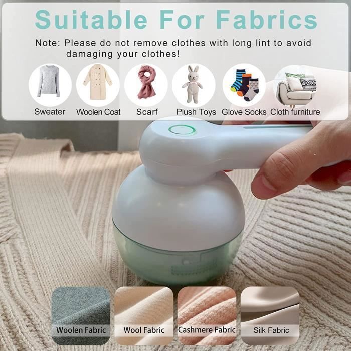 Quitapelusas eléctrico para ropa, quitapelusas eléctrico con 2 cabezales para ropa, quitapelusas para ropa