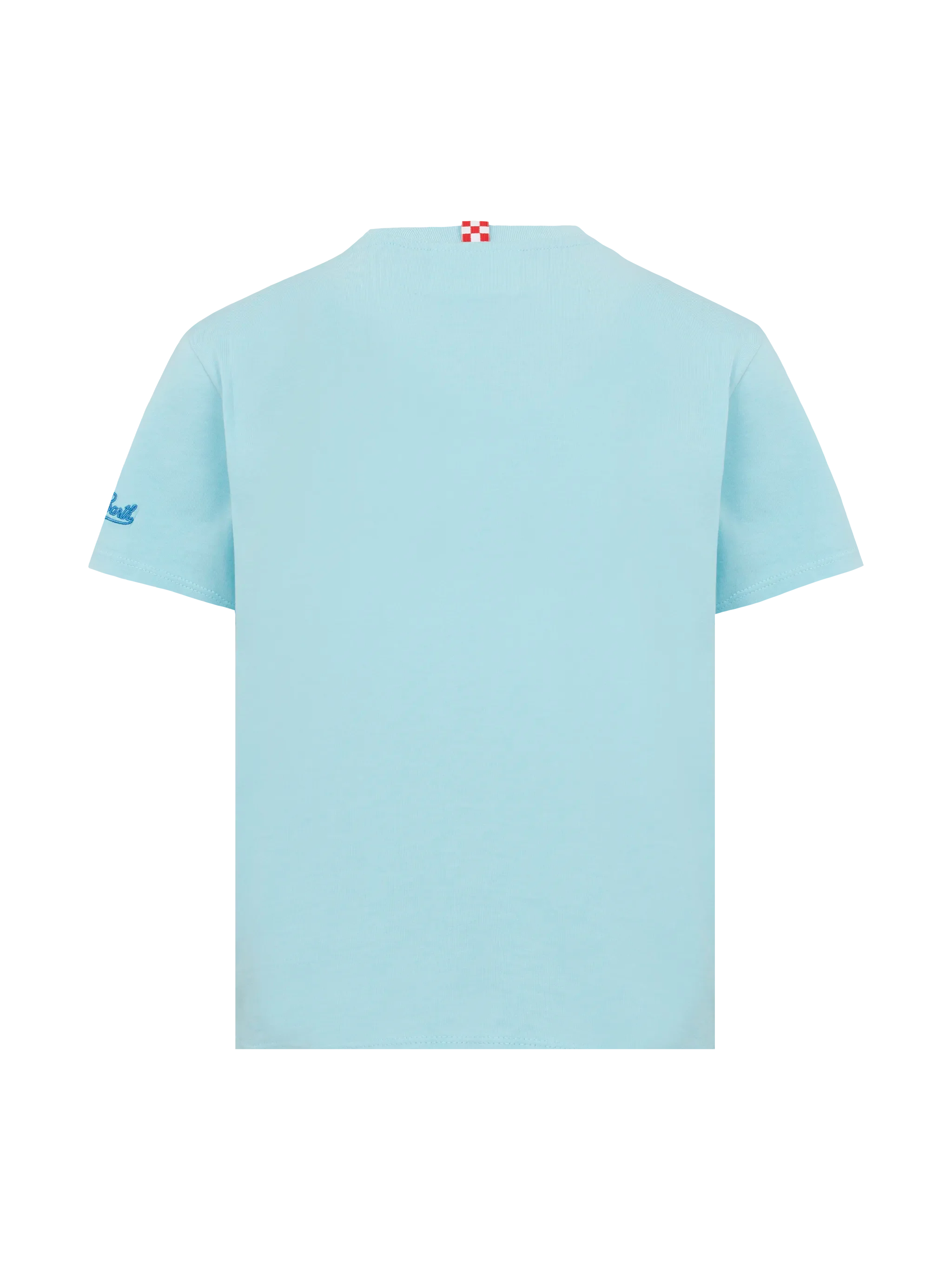 T-shirt in cotone con ricamo Portami al mare
