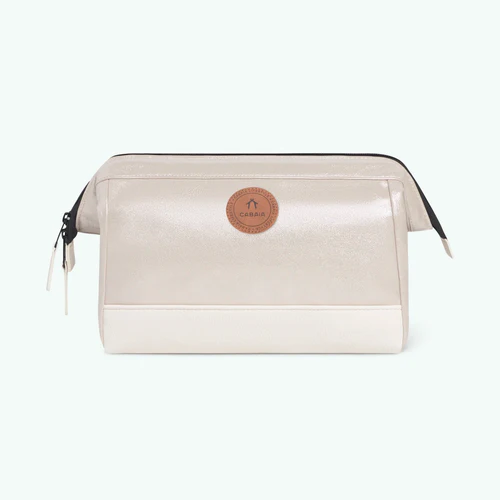 Cabaia Rue Saint-Michel iridescent beige toiletry bag
