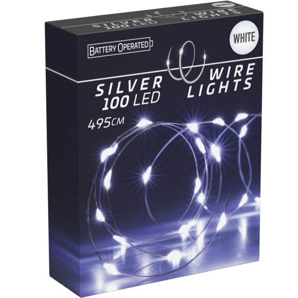 Lampki 100 Led Na Baterie Dekoracja Na Boże Narodzenie 495Cm